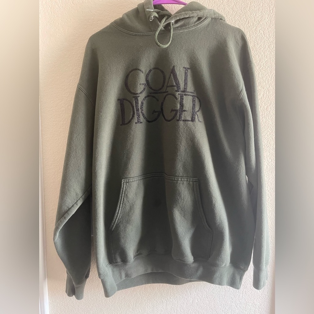 Olive green “GOAL DIGGER” hoodie